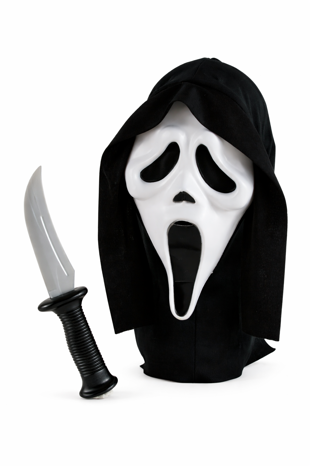 Offizielle Ghost Face® Maske mit Kapuze & Messer