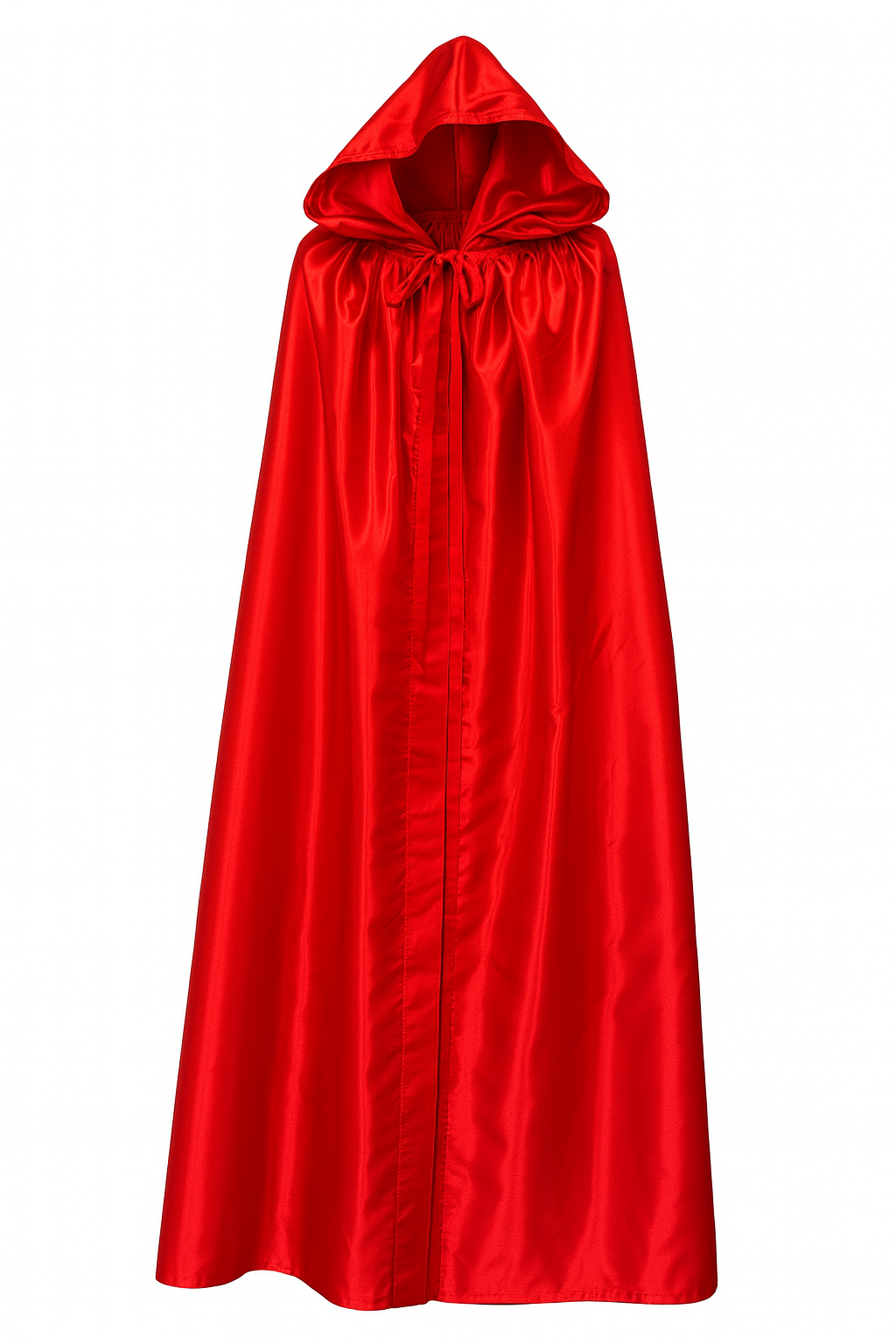 Cape vénitienne à capuche en satin rouge - Cape Halloween rouge
