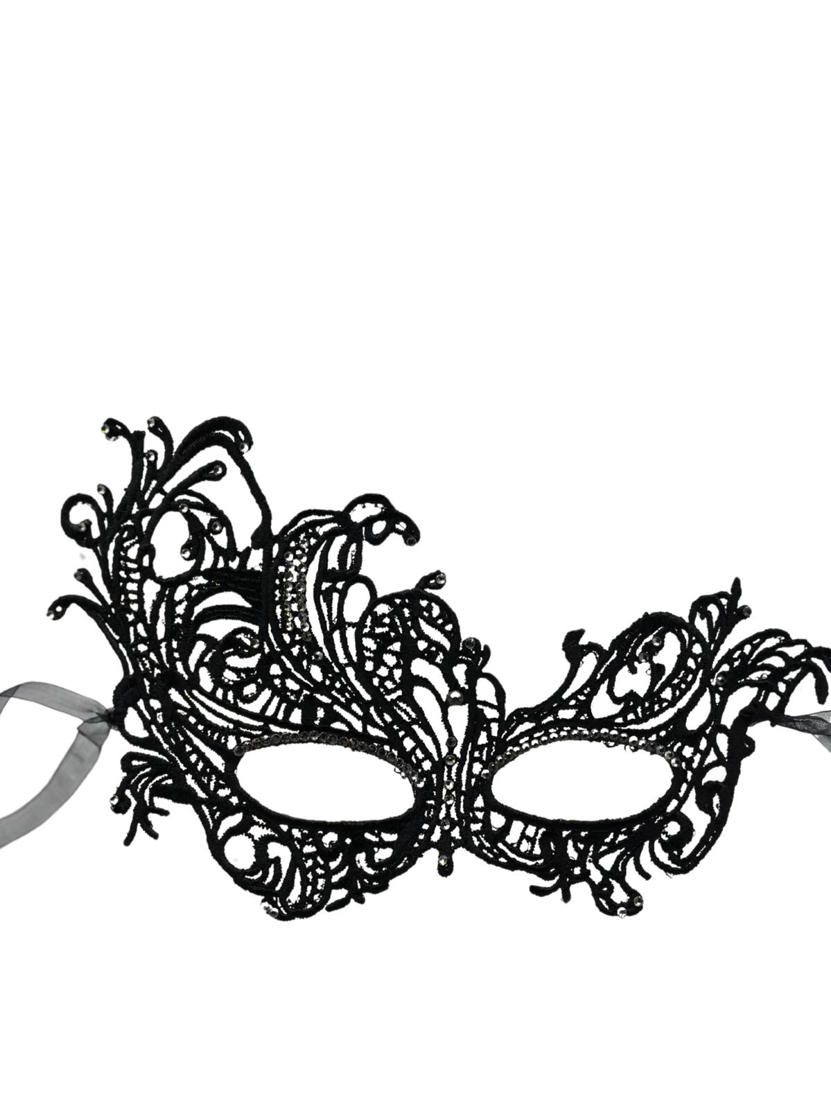 Kanten masker met strass steentjes - Masker voor vrouwen