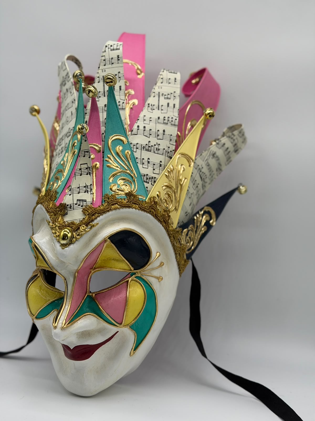 Venezianische Joker Maske, mehrfarbig