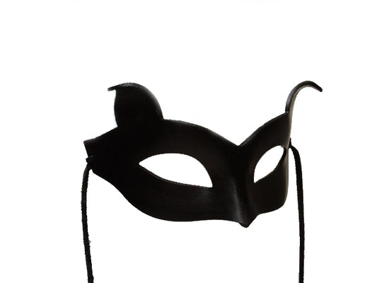Black leather mask, catwoman mask