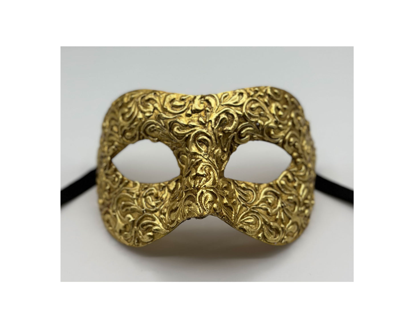 Máscara colombina de lujo en oro - Máscara de mascarada