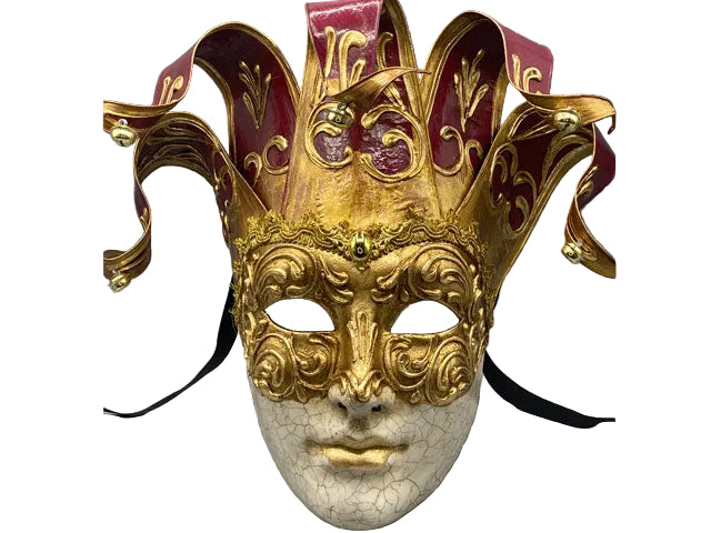 Venetian men mask in red