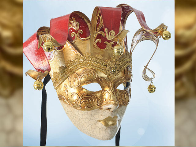 Masque de venise original . Peint à la main . Style Art Italien. - Label Emmaüs Masque de venise original . Peint à la main . Style Art Italien. - Label Emmaüs