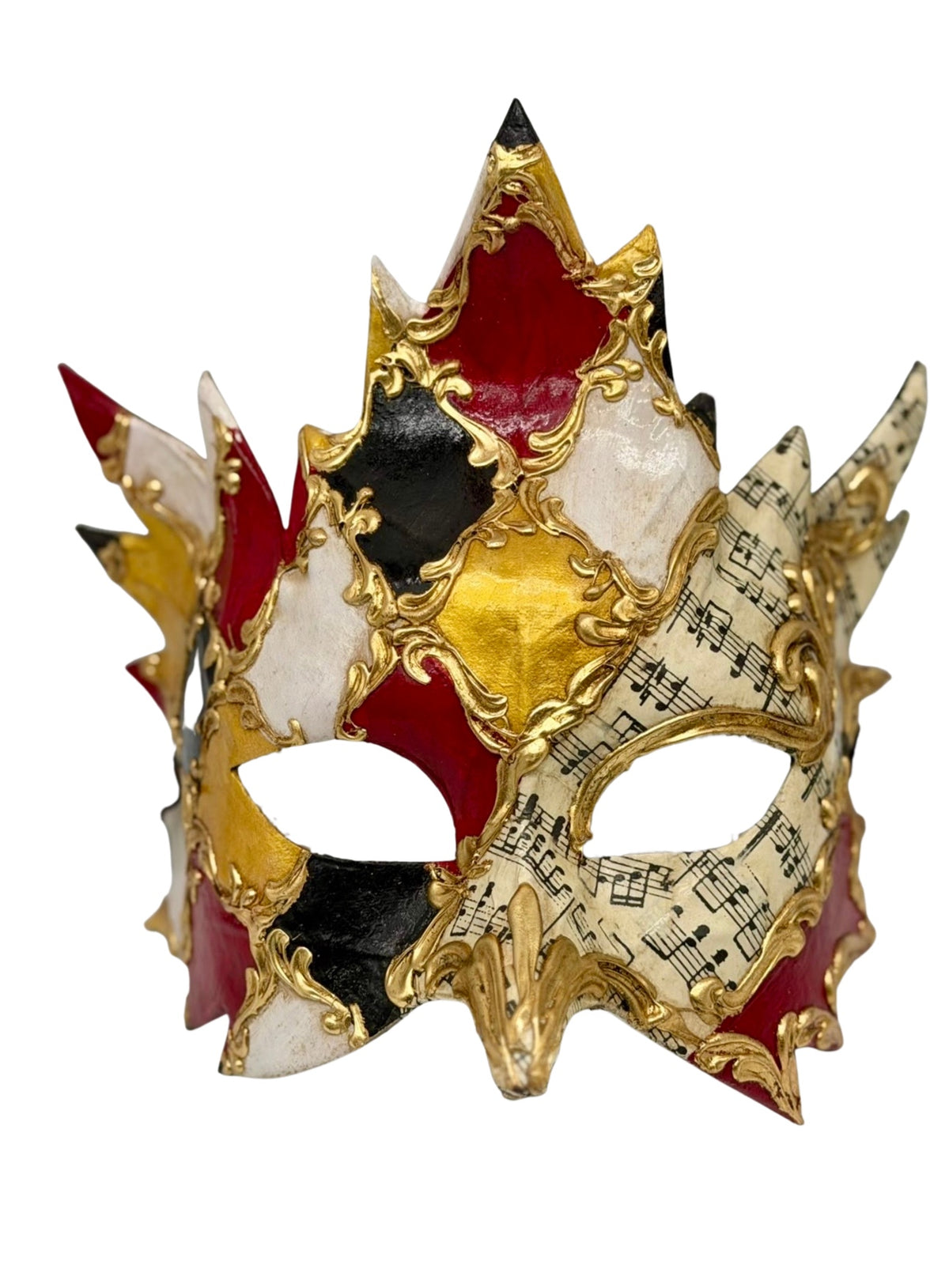 Venetian Bacchus Mask – Luxury Harlequin Masquerade Mask