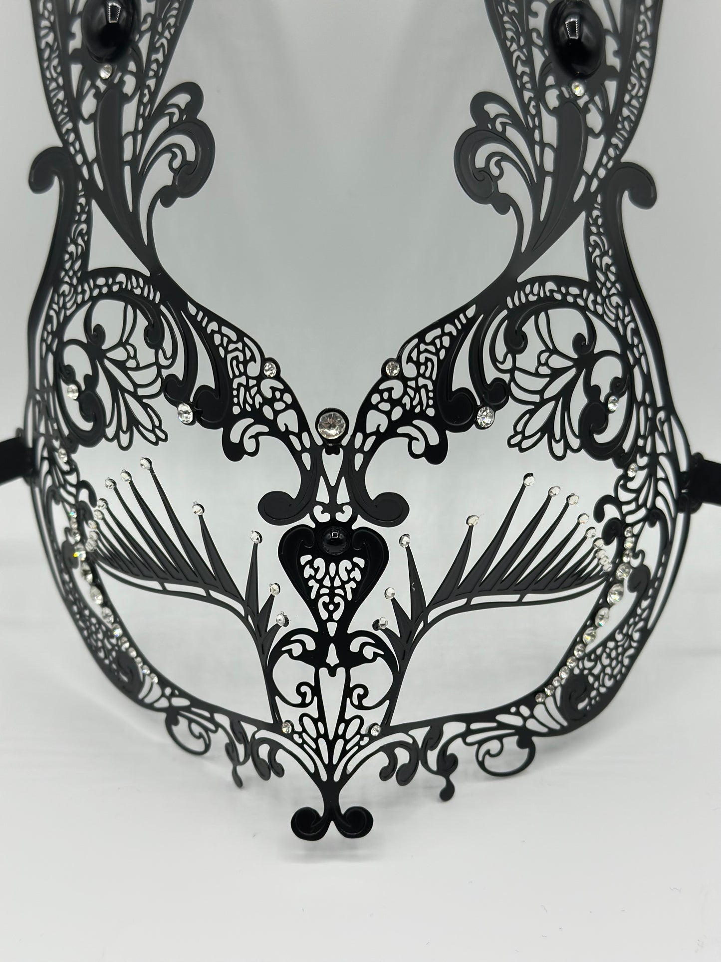 Metal bunny mask con brillantes strass  - Conejo de Pascua
