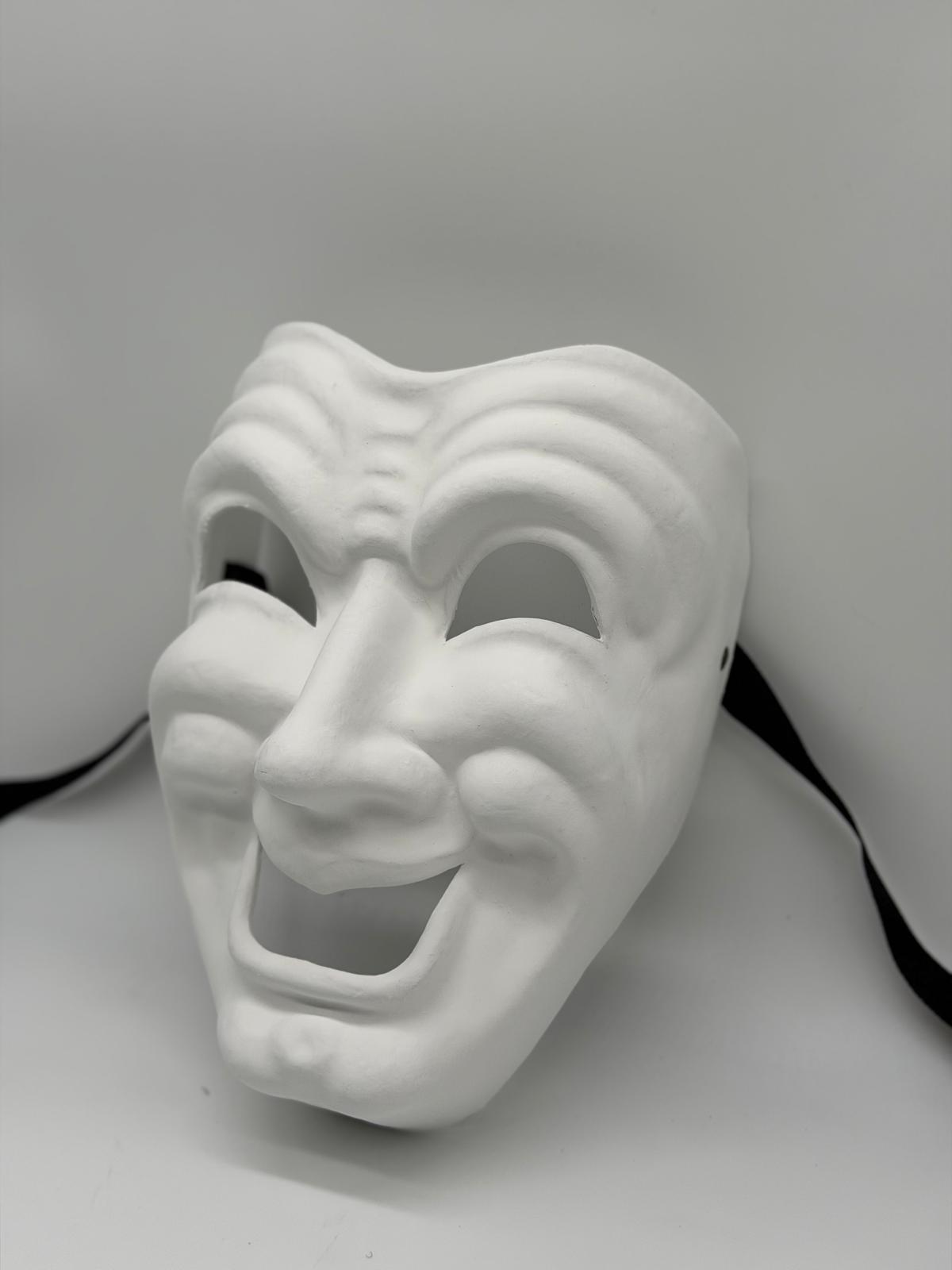 Wit Komediemasker van de lach