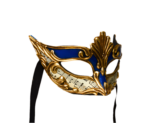 Blaue Augenmaske