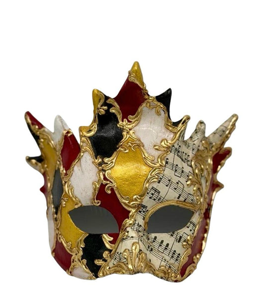Venezianische Bacchus-Maske – Luxuriöse Harlekin-Maskenball-Maske