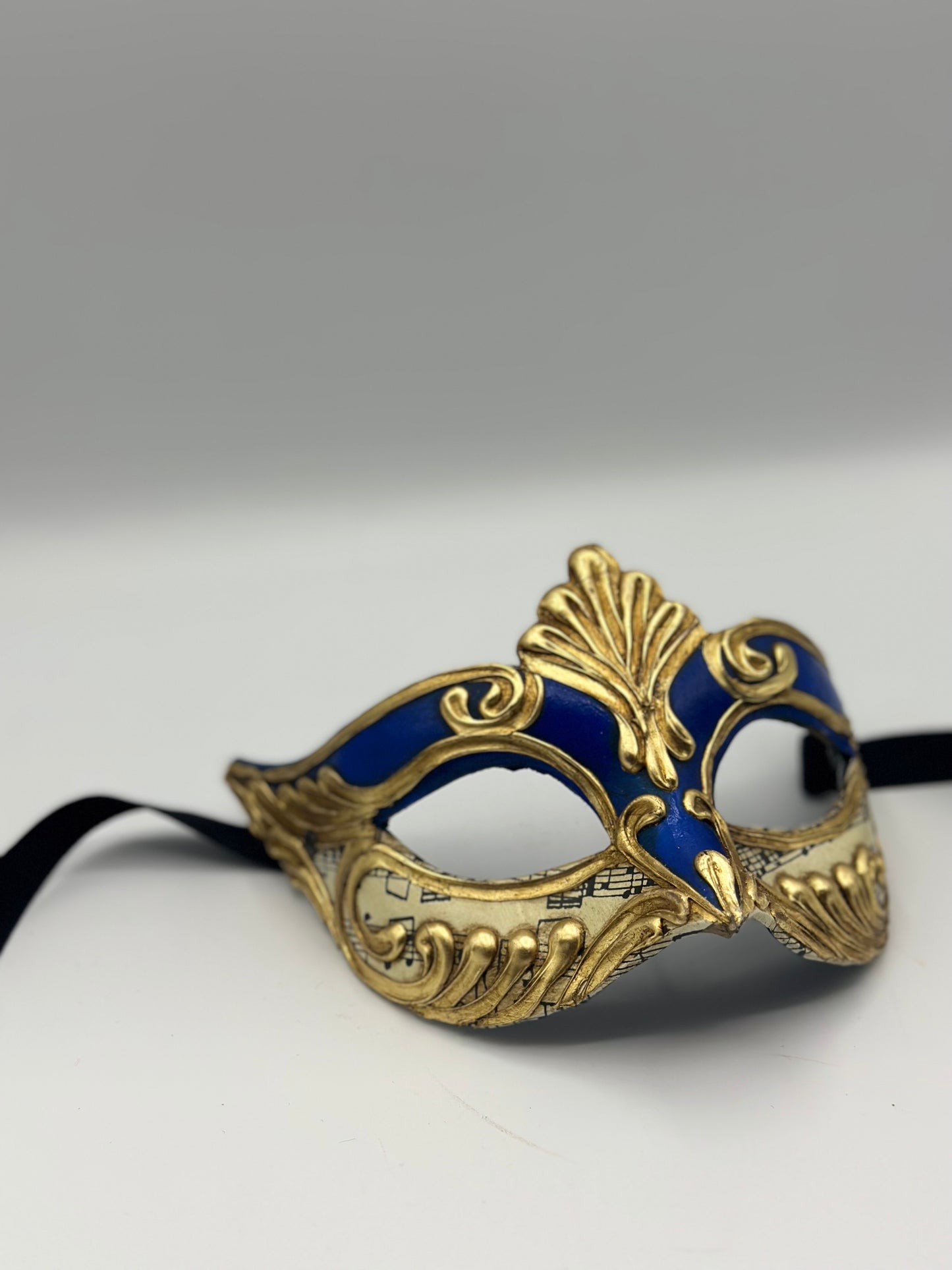 Máscara mascarada en azul