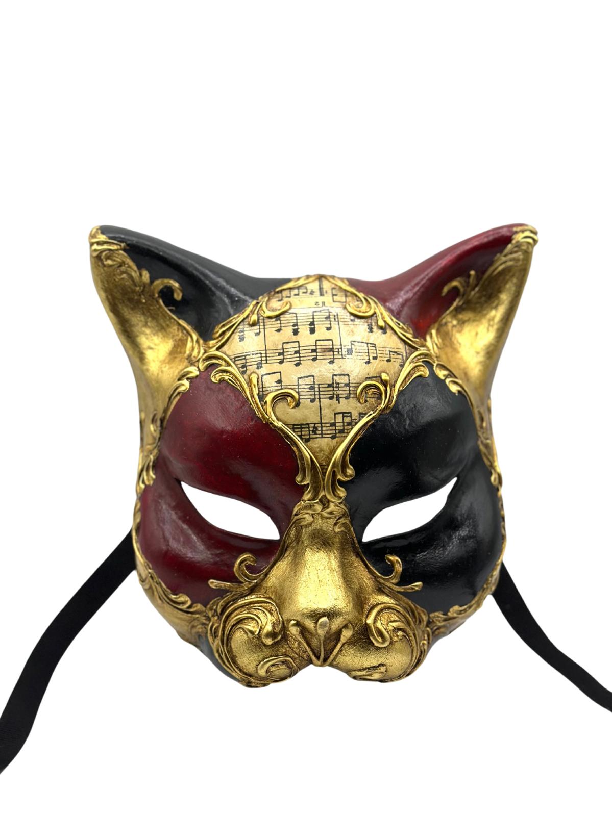 Masque vénitien de chat - Masque de mascarade de chat
