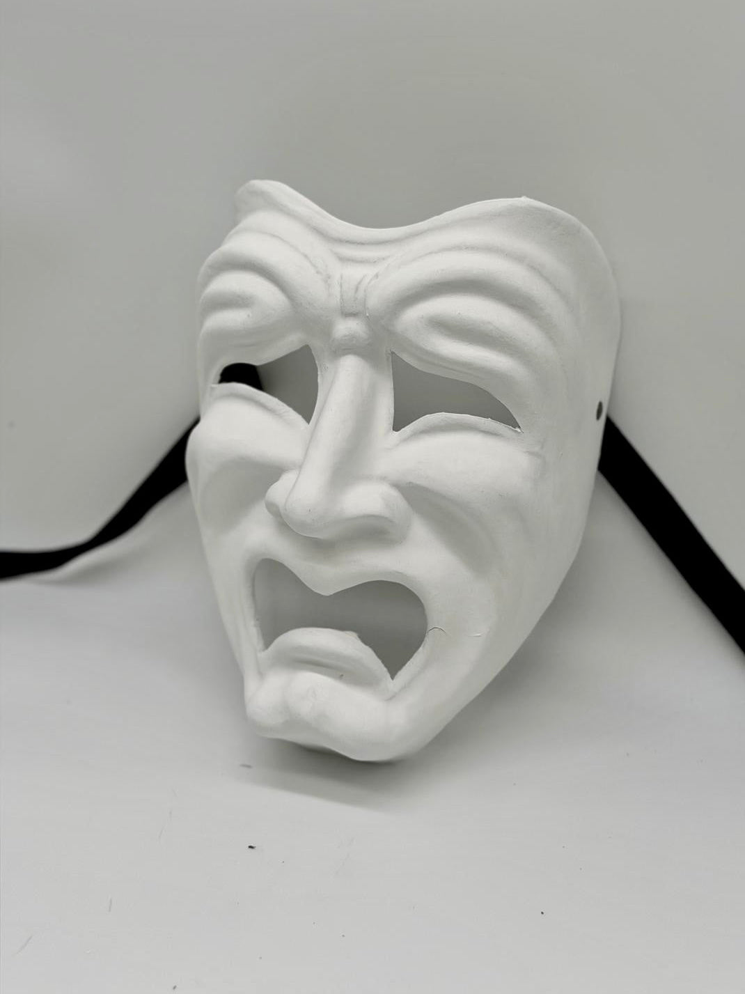 Masque de tragédie, blanc