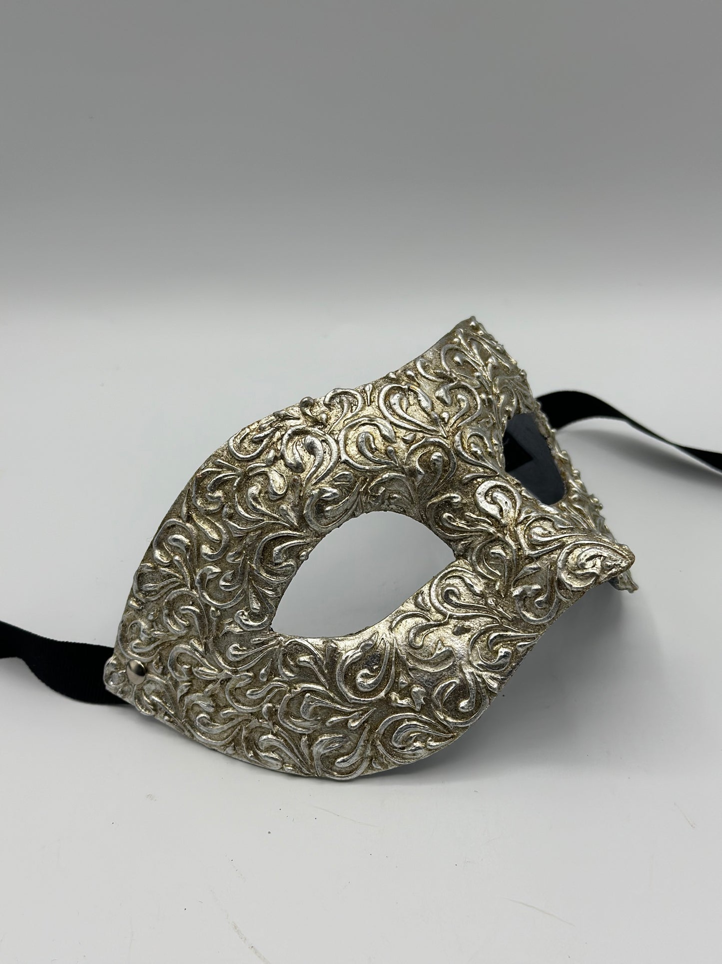 Luxus Colombina Maske in Silber - Maskenmaske