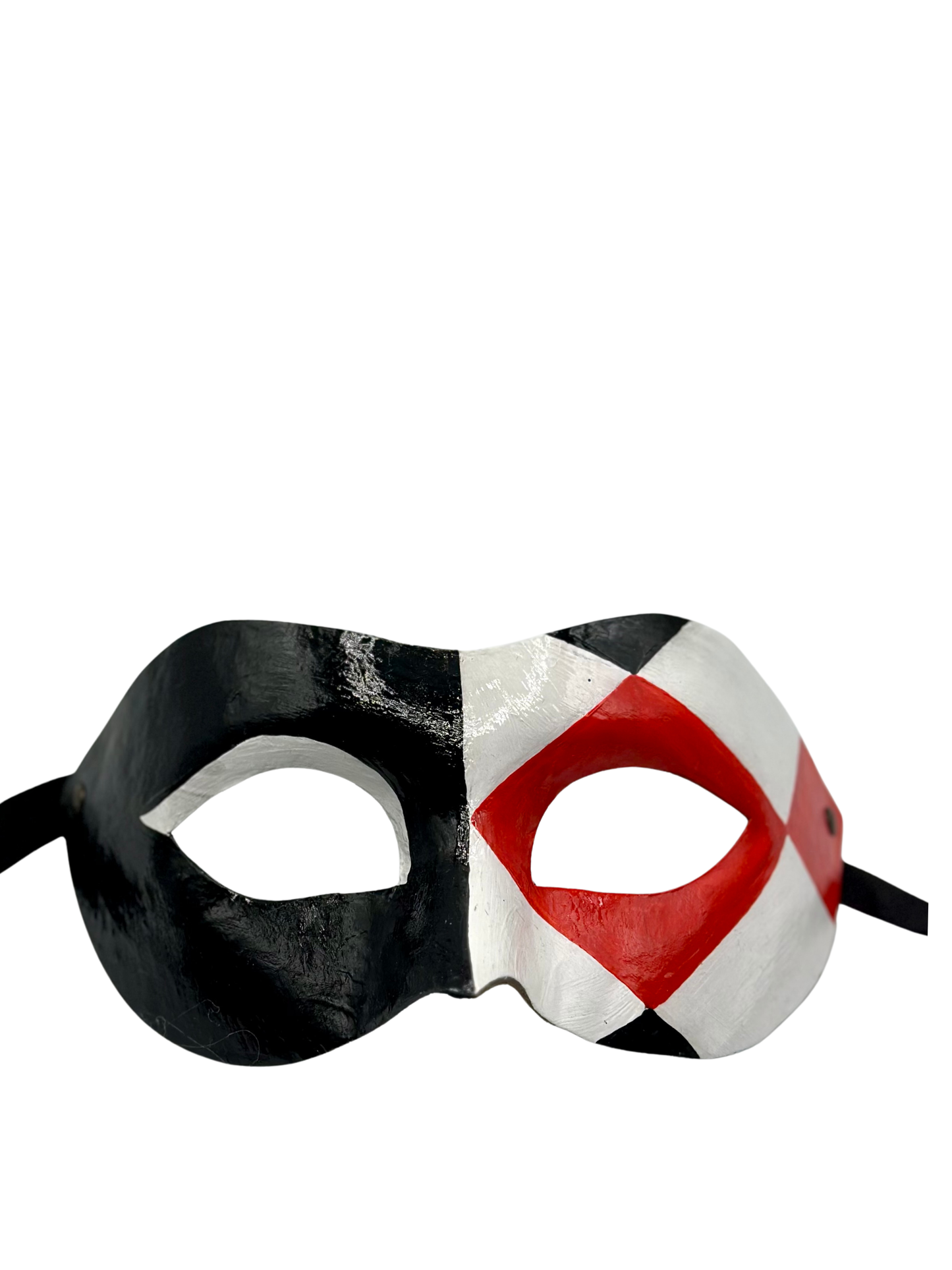 Venetian Mask – Black, White & Red