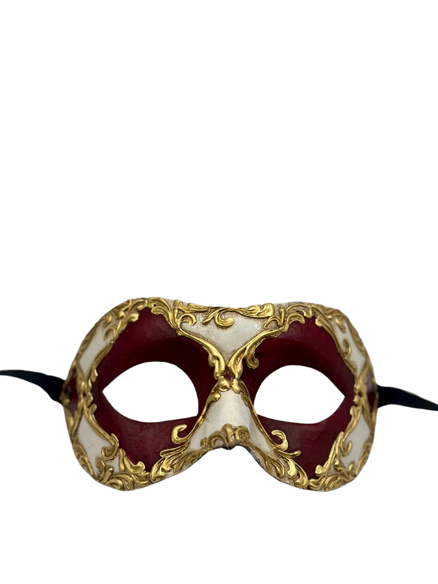 Venetian Mask Baroque Red Gold
