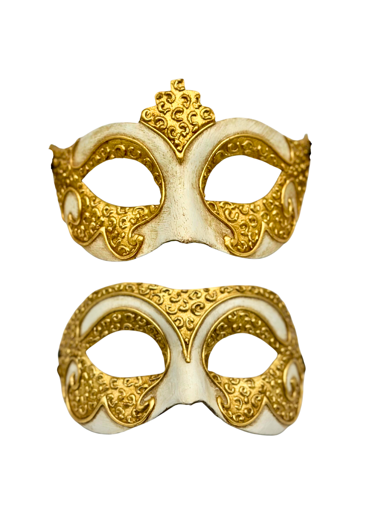 Masques Carnaval Pour Couple – Doré Et Bronze, Style Vénitien élégant, En ABS Et Dentelle, élastique Ajustable – Pour Soirée Déguisée, Bal Masqué, Halloween