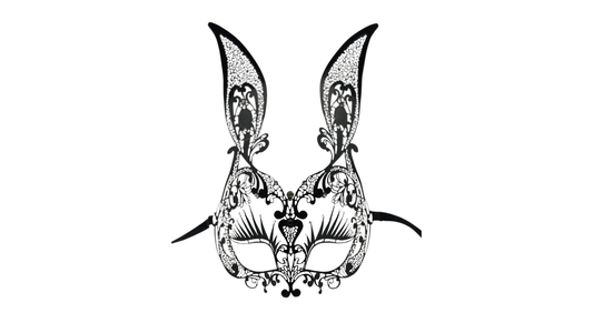Metal bunny mask - Venetian mask metal