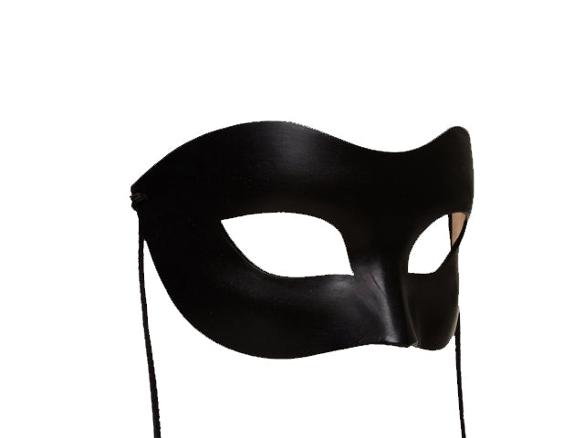 Black leather mask