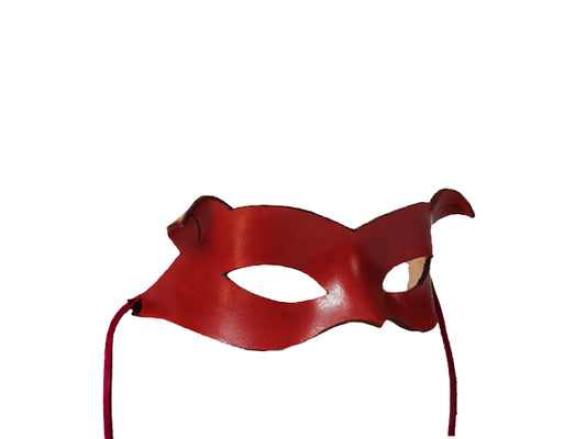 Masque Catwoman En Cuir Noir Pour Adultes - Demi-Masque Mystérieux Cosplay, Hallowe'en Et Carnaval, Confortable Avec Réglage