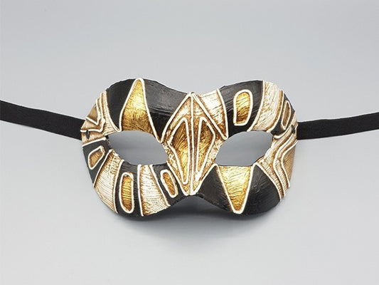 Art -Deco -Maske in Schwarz und Gold
