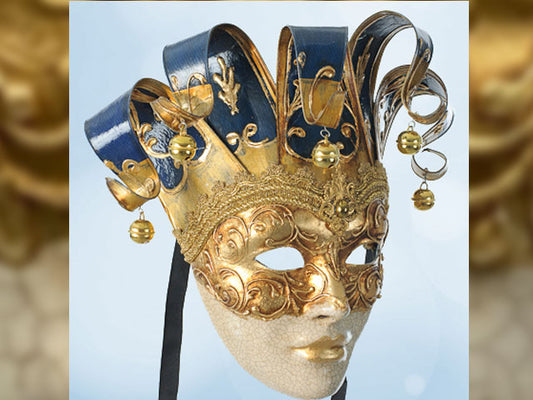 Venezianische Maske in Blau